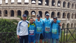 Emozioni lunghe 42195 mt in una Roma pi&ugrave; che bagnata